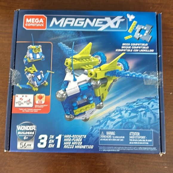 New in box Mega Construx  magnext 4 in 1 Mag Racers and mag-rockets bonus set! - Picture 4 of 5